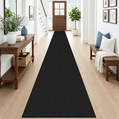 EARTHALL Woven Area Rug 3x5 Ft Washable Rugs for Entryway Braided Non Slip Rubber Backed Throw Rugs Door Mat Indoor Outdoor Entrance Cotton Carpet for Kitchen Foyer Front Door, Orange/Tan/Brown