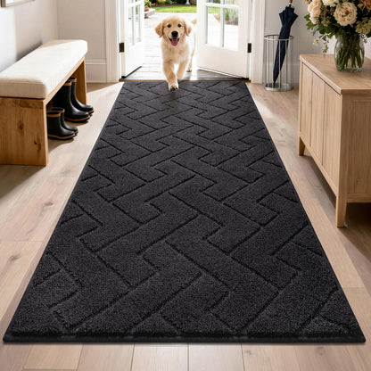 PURRUGS Dirt Trapping Door Mat Indoor Entrance, 32" x 47", Taupe