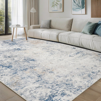 Washable Rugs 8x10 Area Rug for Living Room,Bedroom,Dining Room-Beige Green