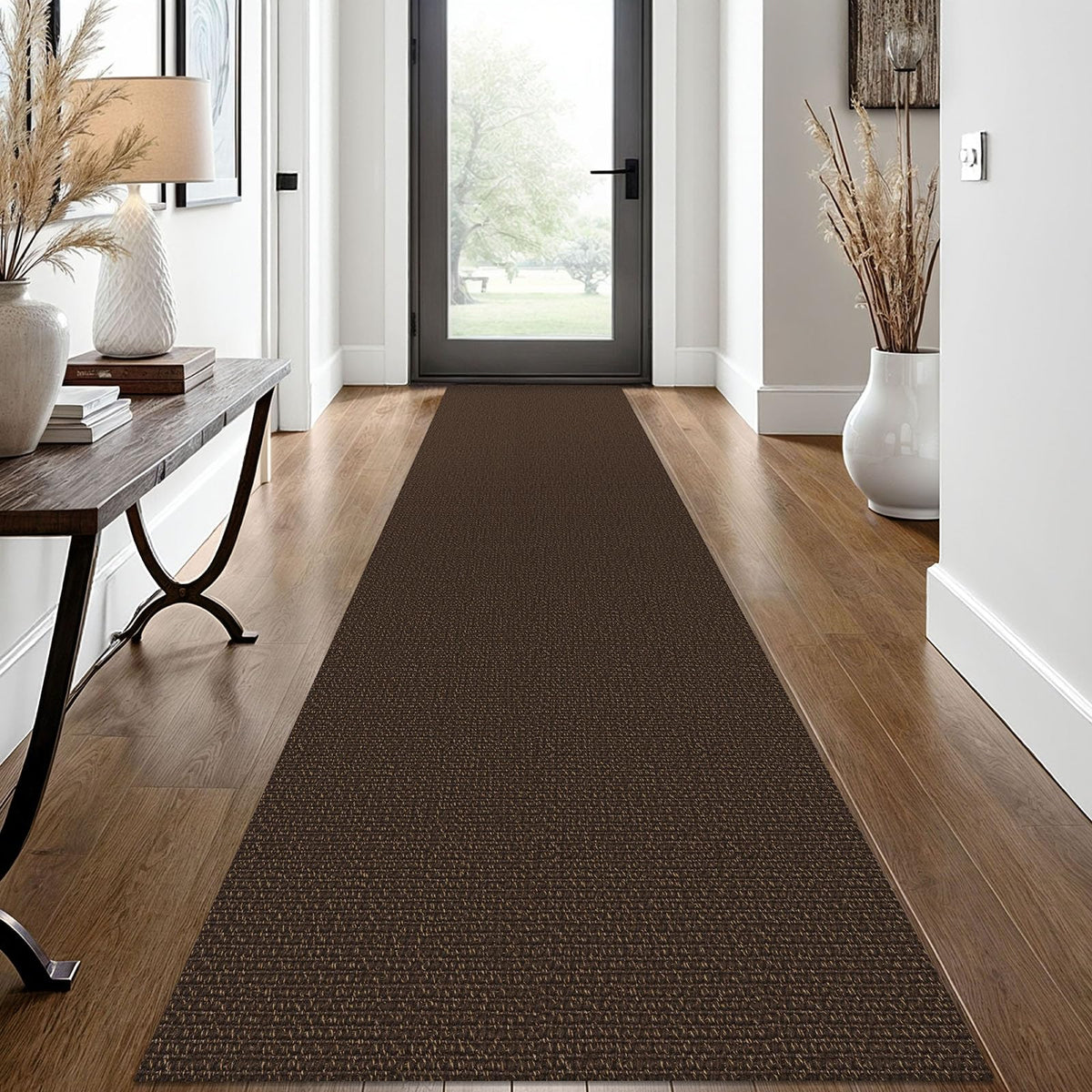 EARTHALL Washable Area Rug, Non Slip Entryway Rug, 4x6 Ft, Sand/Beige