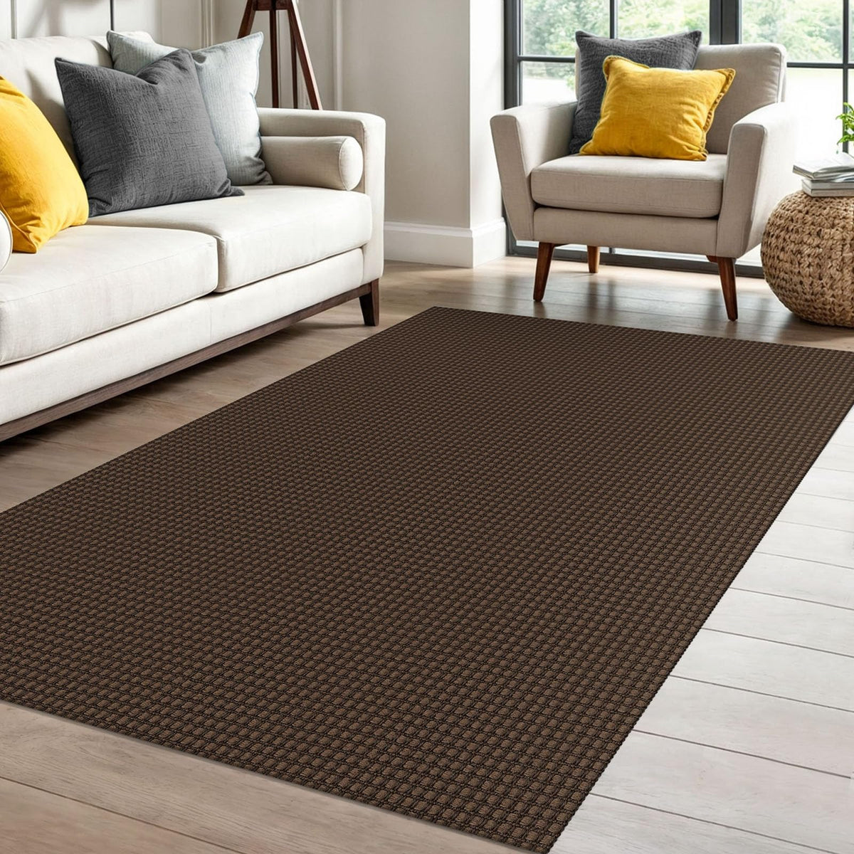 IOHOUZE Small Area Rug 2x3 Washable Woven Rugs for Entryway Non Slip Rubber Backed Front Door Rugs Indoor Doormat Throw Rug Floor Carpet for Entrance Kitchen, Cream/Beige