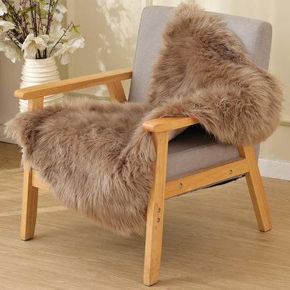 ORINOVA White Faux Sheepskin Shag Fur Runner Rugs for Living Room Bedroom Fluffy Washable Furry Area Rug 2x6 Nursery Rug Teen Room Décor