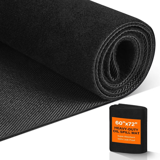 Heavy Duty Oil Mat for Driveway, 60 x 72 Inch Garage Mat for Under Car
