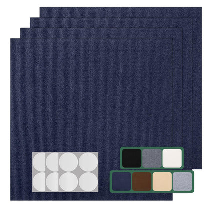 VallisCo 30 Pack Carpet Tile - 12” X 12” Self Adhesive Carpet Floor Tiles Anti-Slip Squares Peel and Stick Floor Tile DIY Installation for Bedroom (Dark Gray)