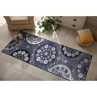CAMILSON Indoor Outdoor Rug, Multi 5x7 Leaf Tropical Botanical Area Rugs for Indoor and Outdoor patios, Easy-Cleaning Non-Shedding Living Room, Garden and Kitchen Washable Outside Carpet (5 x 7)