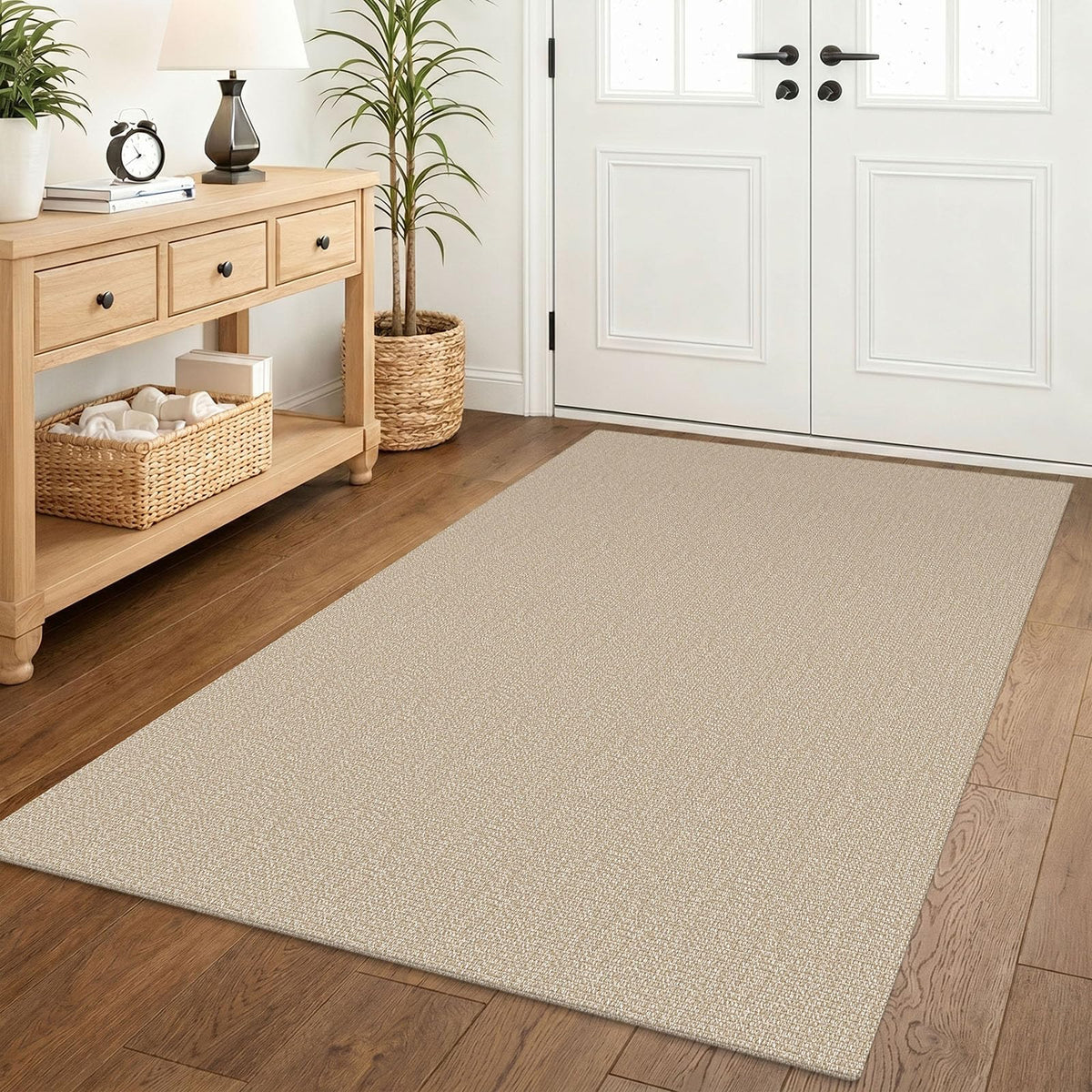 Lansny 2x3 ft Small Boho Washable Entryway Area Rug Non Slip Kitchen Runner