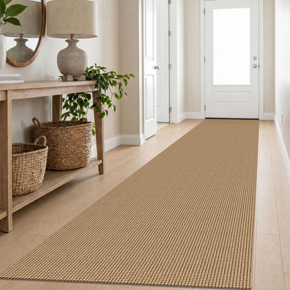 IOHOUZE Small Area Rug 2x3 Washable Woven Rugs for Entryway Non Slip Rubber Backed Front Door Rugs Indoor Doormat Throw Rug Floor Carpet for Entrance Kitchen, Cream/Beige