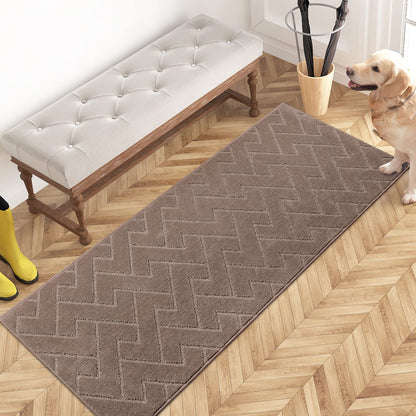 PURRUGS Dirt Trapping Door Mat Indoor Entrance, 32" x 47", Taupe