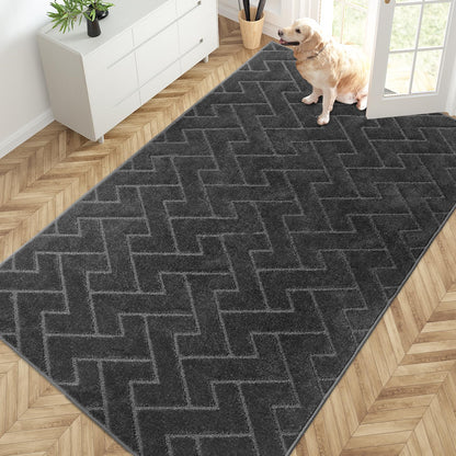 PURRUGS Dirt Trapping Door Mat Indoor Entrance, 32" x 47", Taupe