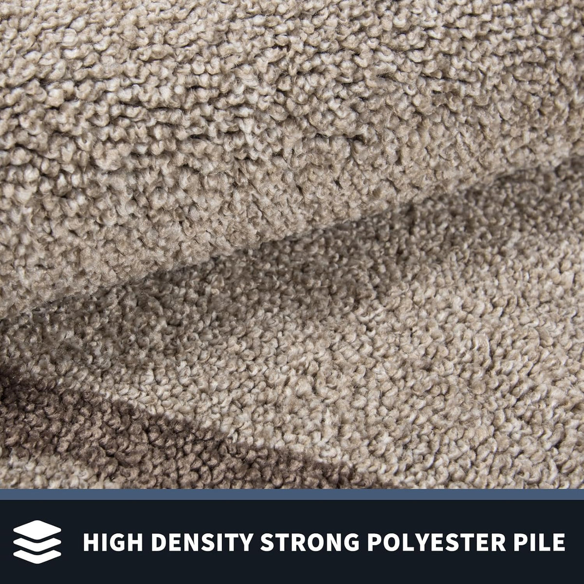 PURRUGS Dirt Trapping Indoor Door Mat, 32" x 48", Beige & Grayish Brown
