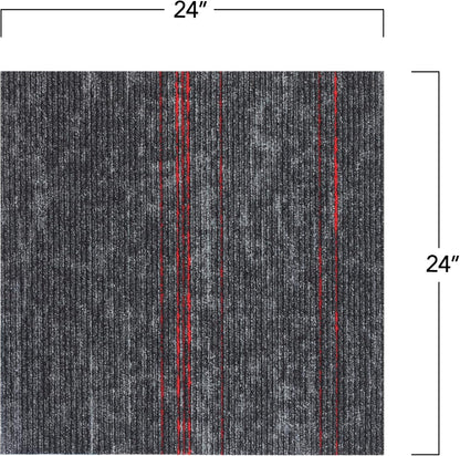 Mohawk 8x8 Ruby Edge Red Carpet Tile Square, Carpet Tile Flooring Sample