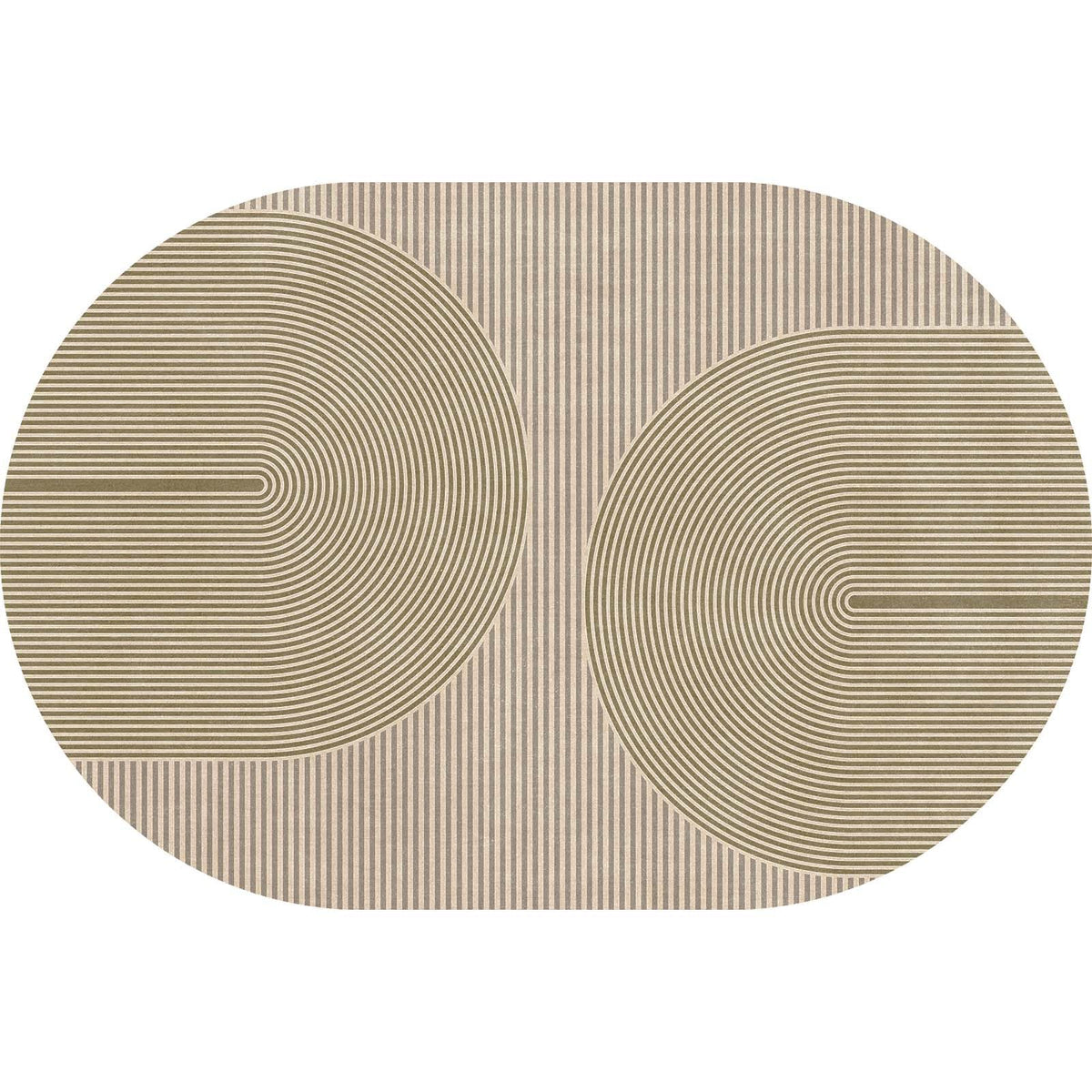 Easy Jute Rug for Pet Homes: 4x6 Outdoor Rug - Geometric Arch Pattern