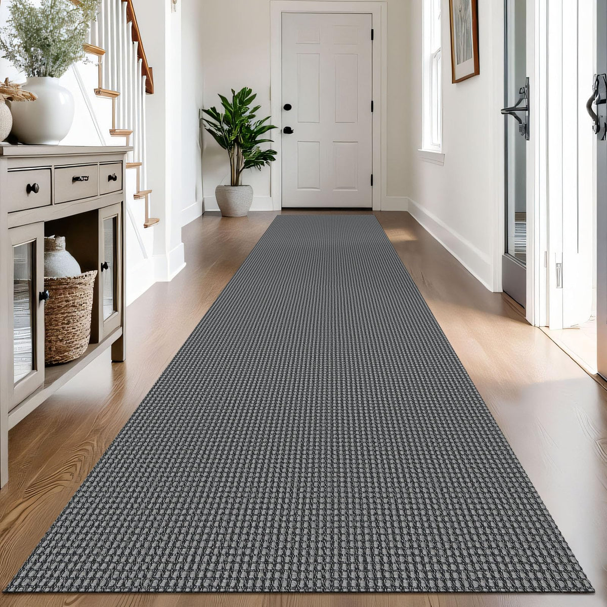IOHOUZE Small Area Rug 2x3 Washable Woven Rugs for Entryway Non Slip Rubber Backed Front Door Rugs Indoor Doormat Throw Rug Floor Carpet for Entrance Kitchen, Cream/Beige