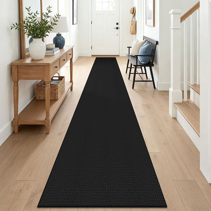 EARTHALL Woven Area Rug 3x5 Ft Washable Rugs for Entryway Braided Non Slip Rubber Backed Throw Rugs Door Mat Indoor Outdoor Entrance Cotton Carpet for Kitchen Foyer Front Door, Orange/Tan/Brown