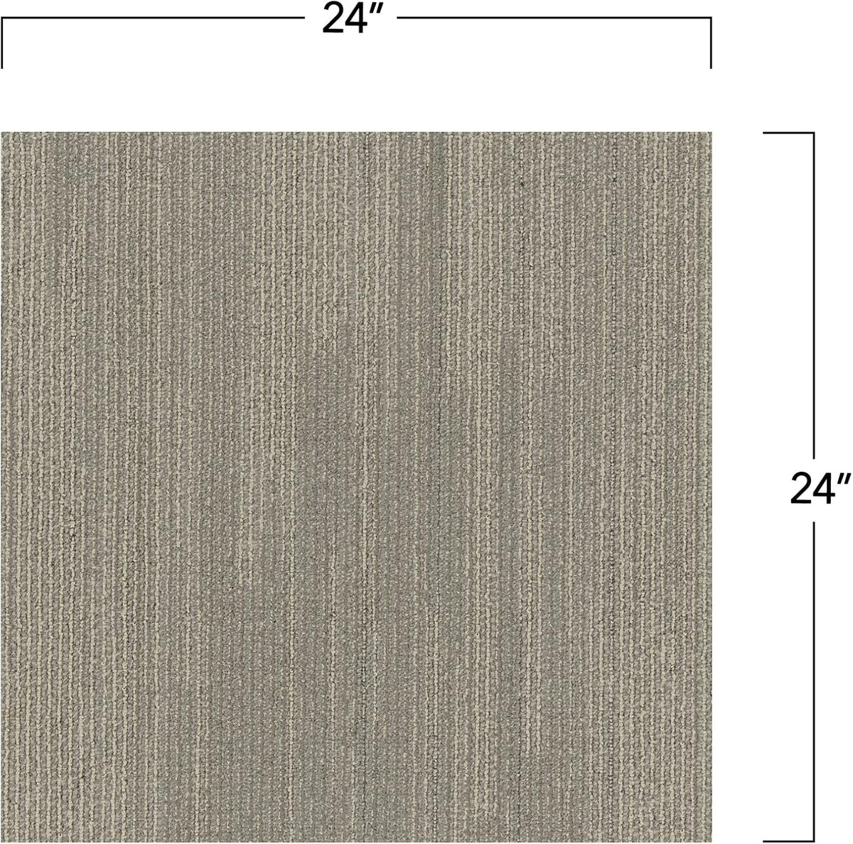 Mohawk 24x24 Dove Gray Carpet Tile Square - Glue Down/Floating 96 sqft