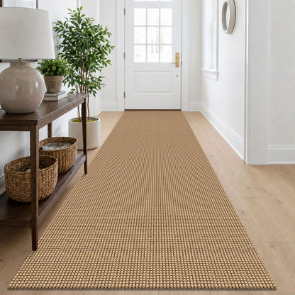 IOHOUZE Small Area Rug 2x3 Washable Woven Rugs for Entryway Non Slip Rubber Backed Front Door Rugs Indoor Doormat Throw Rug Floor Carpet for Entrance Kitchen, Cream/Beige