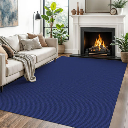 EARTHALL Woven Area Rug 3x5 Ft Washable Rugs for Entryway Braided Non Slip Rubber Backed Throw Rugs Door Mat Indoor Outdoor Entrance Cotton Carpet for Kitchen Foyer Front Door, Orange/Tan/Brown