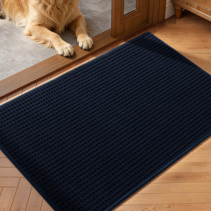 YIHOUSE Indoor Door Mat 24" x 36", Non-Slip Washable Entryway Mat, Dirt Trapper Absorbent Entrance Mat, Low Profile Floor Mat for Front/Back Door, Entryway, Dark Gray ﻿