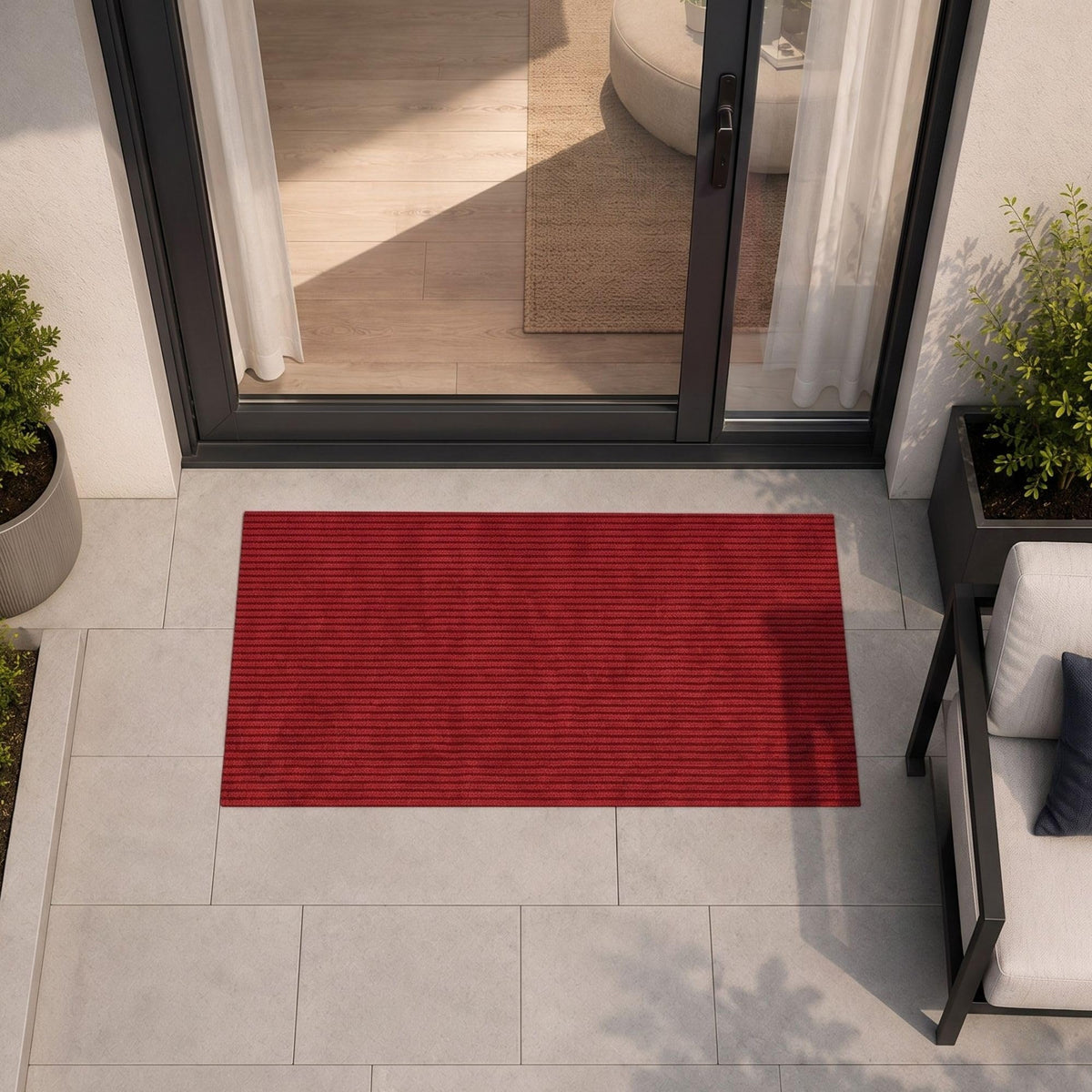 Ottomanso 5x7 Large Waterproof Floor Mat, Non-Slip Indoor Outdoor Door Mat