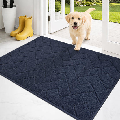 PURRUGS Dirt Trapping Door Mat Indoor Entrance, 32" x 47", Taupe