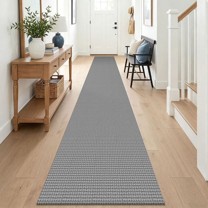 EARTHALL Woven Area Rug 3x5 Ft Washable Rugs for Entryway Braided Non Slip Rubber Backed Throw Rugs Door Mat Indoor Outdoor Entrance Cotton Carpet for Kitchen Foyer Front Door, Orange/Tan/Brown