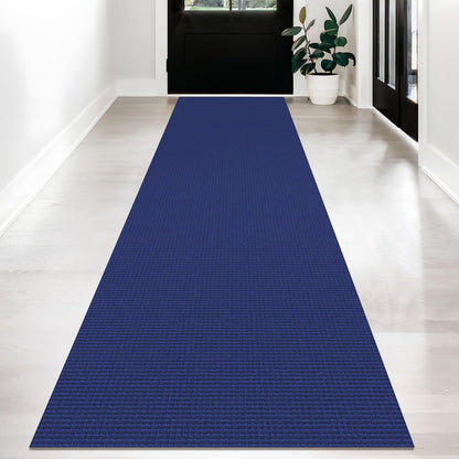 KOZYFLY Extra Long Runners for Hallways 3x20 ft Washable Kitchen Runner Non Slip Rubber Backed Hallway Rug Cotton Entryway Runner Rug Floor Carpet for Indoor Hall, Kitchen, Stair, Black/Dark Grey