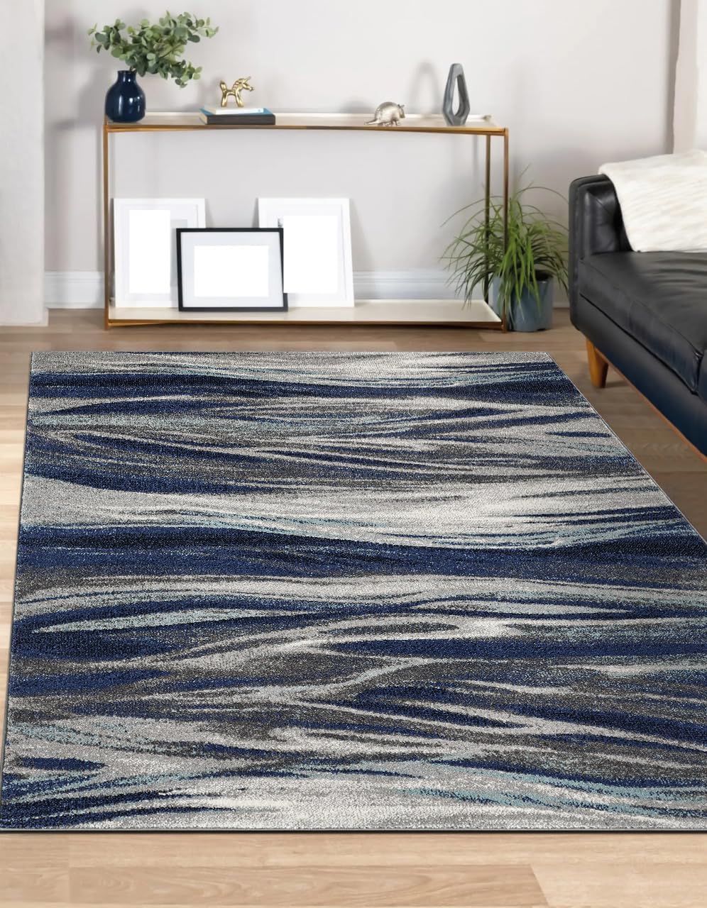 Keen Home Design Abstract Non-Shedding Area Rug, Soft Thick Pile, 10x14