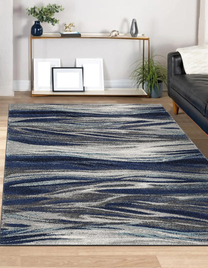 Keen Home Design Abstract Non-Shedding Area Rug, Soft Thick Pile, 10x14