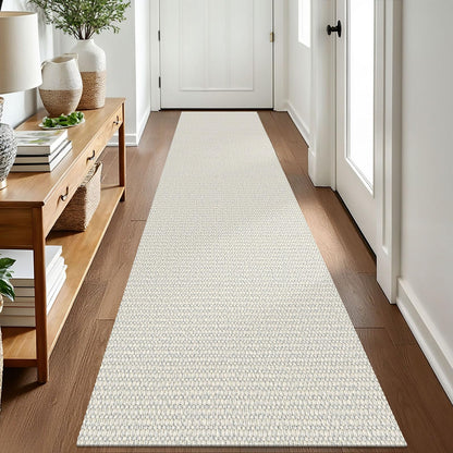 EARTHALL Washable Area Rug, Non Slip Entryway Rug, 4x6 Ft, Sand/Beige