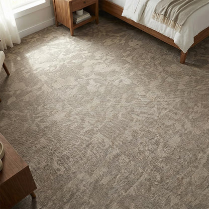 LITA Carpet Tiles Reusable 24" x 24" Squares Indoor/Outdoor 0.25" Pile Height Loop Pile, Non Slip Easy DIY Installation Peel and Stick Carpet Tile, Gray Polypropylene, (18 Tiles) (72 sqft/Box)