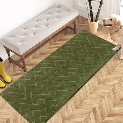 PURRUGS Dirt Trapping Door Mat Indoor Entrance, 32" x 47", Taupe