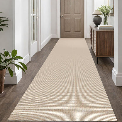 EARTHALL Woven Area Rug 3x5 Ft Washable Rugs for Entryway Braided Non Slip Rubber Backed Throw Rugs Door Mat Indoor Outdoor Entrance Cotton Carpet for Kitchen Foyer Front Door, Orange/Tan/Brown
