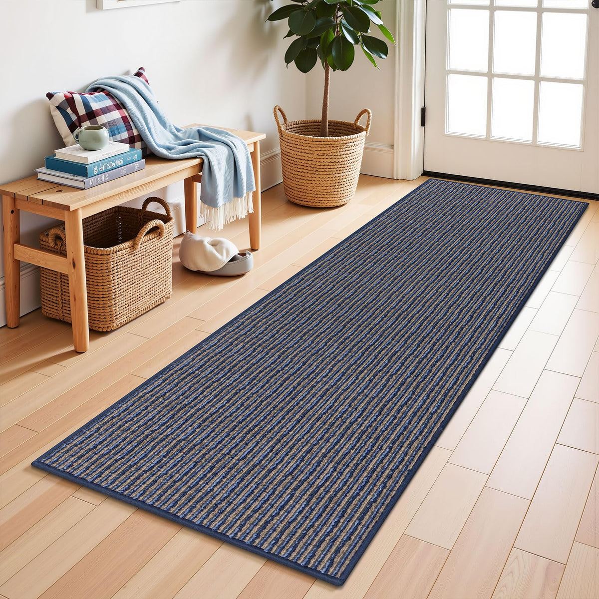 SHACOS Runner Rugs for Hallway 20"x59" Kitchen Runner Rug Floor Mat, Beige