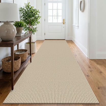 IOHOUZE Washable Area Rug 3x5 Non Slip Rubber Backed Woven Rugs for Entryway Rugs Indoor Outdoor Doormat Throw Rug Floor Carpet for Entrance Kitchen Front Door, Olive Green/Earthy Green