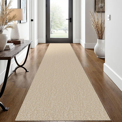 EARTHALL Washable Area Rug, Non Slip Entryway Rug, 4x6 Ft, Sand/Beige