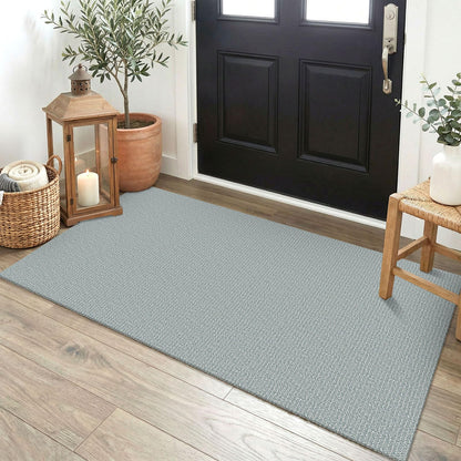 EARTHALL Washable Area Rug, Non Slip Entryway Rug, 4x6 Ft, Sand/Beige