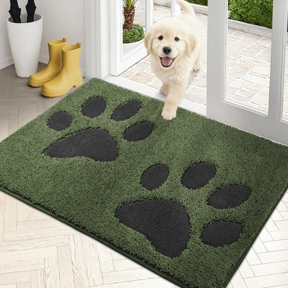 PURRUGS Dirt Trapping Door Mat Indoor Entrance, 32" x 47", Grey