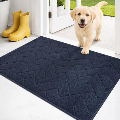 PURRUGS Dirt Trapping Door Mat Indoor Entrance, 32" x 47", Taupe