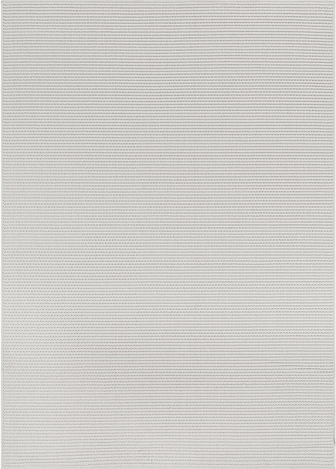 Beverly Rug Micro Loop Large Area Rug White 10x14 Modern Luxury Trellis Geometric Durable Indoor Area Rugs for Living Dining Room Office Stain Resistant Non Shedding Casual Indoor Carpet White 10x14