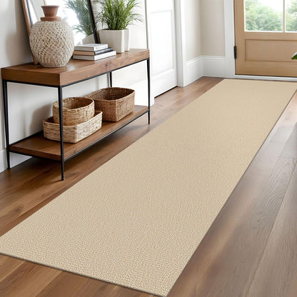 EARTHALL Washable Area Rug, Non Slip Entryway Rug, 4x6 Ft, Sand/Beige