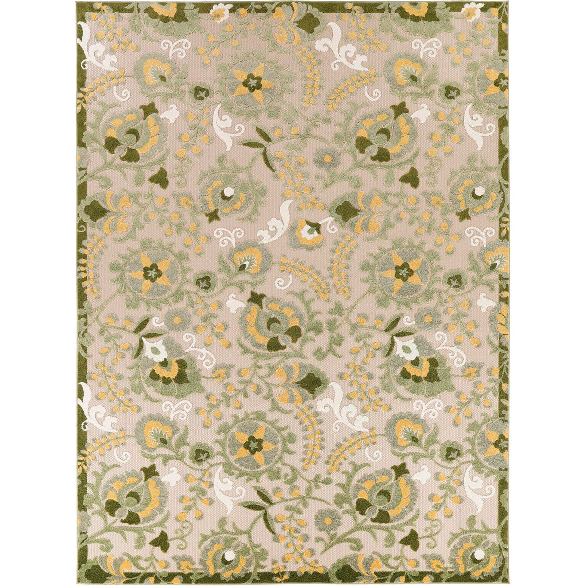 Nourison Home Aloha Natural Blue 2'3" x 10' Area Rug - Easy Clean, Non Shedding, Bed Room, Living Room, Dining Room, Kitchen (10' Runner)