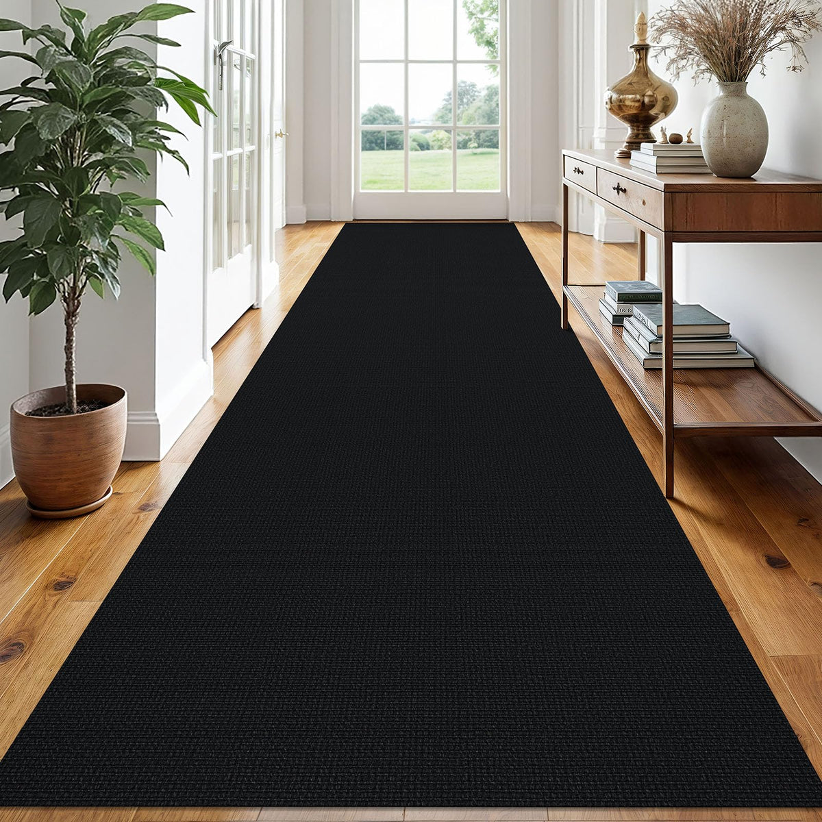 EARTHALL Washable Area Rug, Non Slip Entryway Rug, 4x6 Ft, Sand/Beige