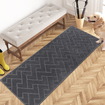 PURRUGS Dirt Trapping Door Mat Indoor Entrance, 32" x 47", Taupe