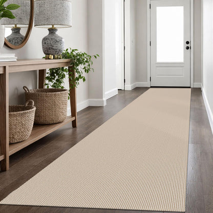IOHOUZE Small Area Rug 2x3 Washable Woven Rugs for Entryway Non Slip Rubber Backed Front Door Rugs Indoor Doormat Throw Rug Floor Carpet for Entrance Kitchen, Cream/Beige