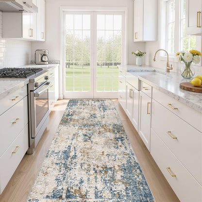 LOONGRUG 10x14 Area Rugs Washable Large Neutral Modern Living Room Rug