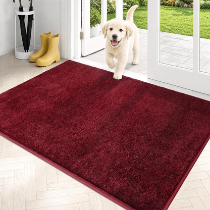 PURRUGS Dirt Trapping Indoor Door Mat, 31.5" x 47", Charcoal