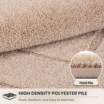 PURRUGS Dirt Trapping Door Mat Indoor Entrance, 20" x 31.5", Beige