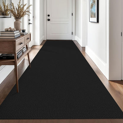 EARTHALL Woven Area Rug 3x5 Ft Washable Rugs for Entryway Braided Non Slip Rubber Backed Throw Rugs Door Mat Indoor Outdoor Entrance Cotton Carpet for Kitchen Foyer Front Door, Orange/Tan/Brown