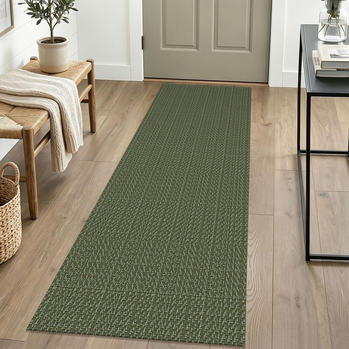 IOHOUZE Small Area Rug 2x3 Washable Woven Rugs for Entryway Non Slip Rubber Backed Front Door Rugs Indoor Doormat Throw Rug Floor Carpet for Entrance Kitchen, Cream/Beige