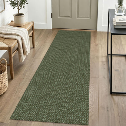 IOHOUZE Small Area Rug 2x3 Washable Woven Rugs for Entryway Non Slip Rubber Backed Front Door Rugs Indoor Doormat Throw Rug Floor Carpet for Entrance Kitchen, Cream/Beige